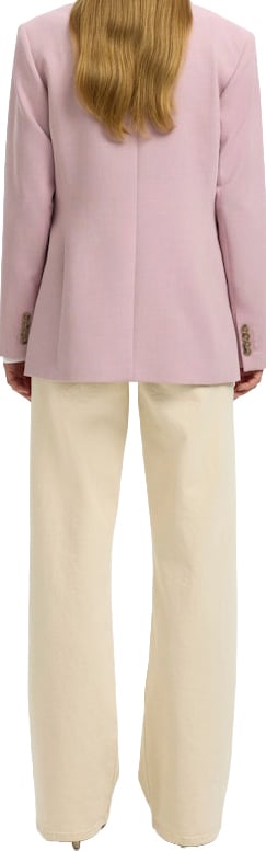 Selected Femme Selected Femme - SLWRITA LS CLASSIC BLAZER MEL NOOS - 16094203 - Bleached Mauve Rood