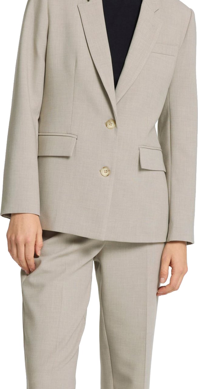 Selected Femme Selected Femme - SLFRITA LS CLASSIC BLAZER MEL NOOS - 16094203 - Island Fossil Beige