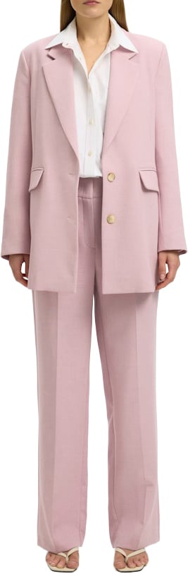 Selected Femme Selected Femme - SLWRITA MW WIDE PANT MEL NOOS - 16094206 - Bleached Mauve Rood