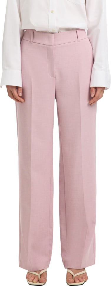 Selected Femme Selected Femme - SLWRITA MW WIDE PANT MEL NOOS - 16094206 - Bleached Mauve Rood