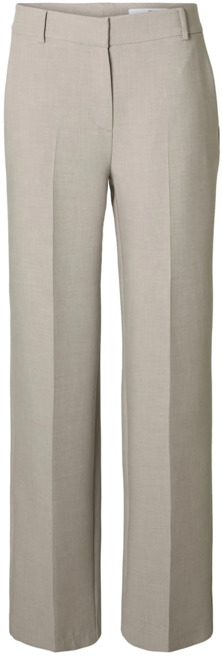 Selected Femme Selected Femme - SLWRITA MW WIDE PANT MEL NOOS - 16094206 - Island Fossil Beige