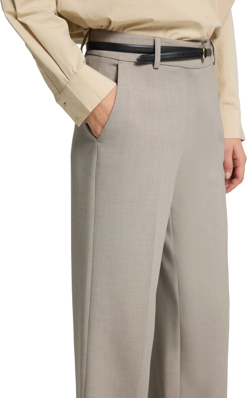 Selected Femme Selected Femme - SLWRITA MW WIDE PANT MEL NOOS - 16094206 - Island Fossil Beige