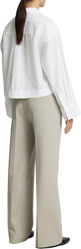 Selected Femme - SLWASTHA LS CROPPED BOXY SHIRT NOOS - 16097269 - Bright White Wit