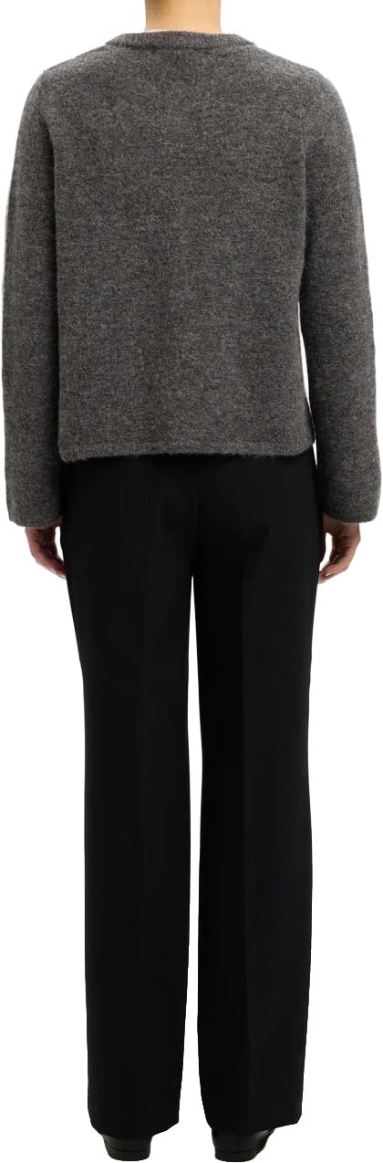 Selected Femme - SLWLULU NEW LS KNIT CARDIGAN NOOS - 16098138 - Medium Grey Melange Grijs