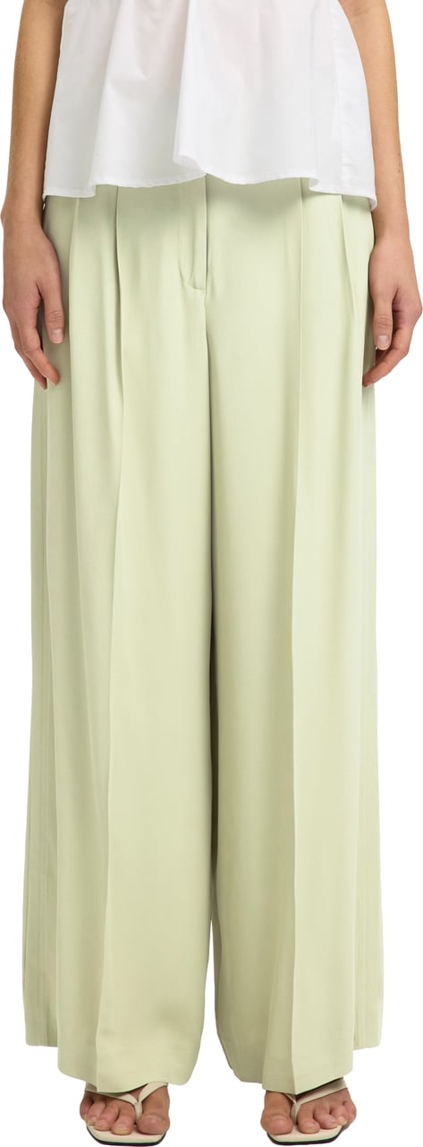 Selected Femme Selected Femme - SLFEXTRA WIDE ELLIE HW PANT - 16100515 - Lint Groen