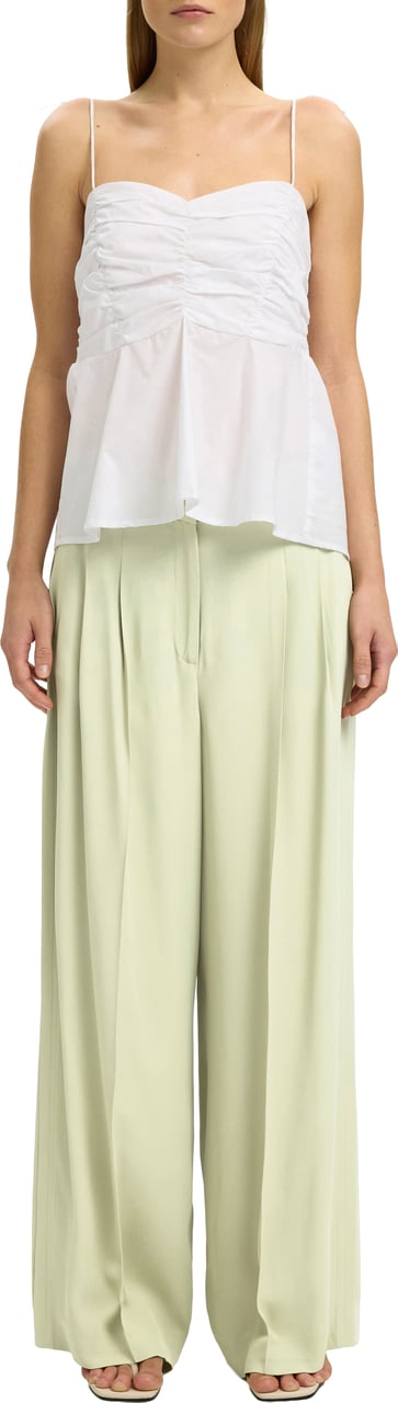 Selected Femme Selected Femme - SLFEXTRA WIDE ELLIE HW PANT - 16100515 - Lint Groen