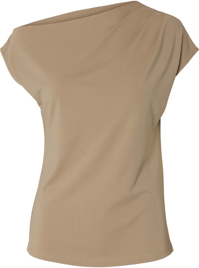 Selected Femme Selected Femme - SLFMOLLY SS TOP - 16100727 - Weathered Teak Bruin
