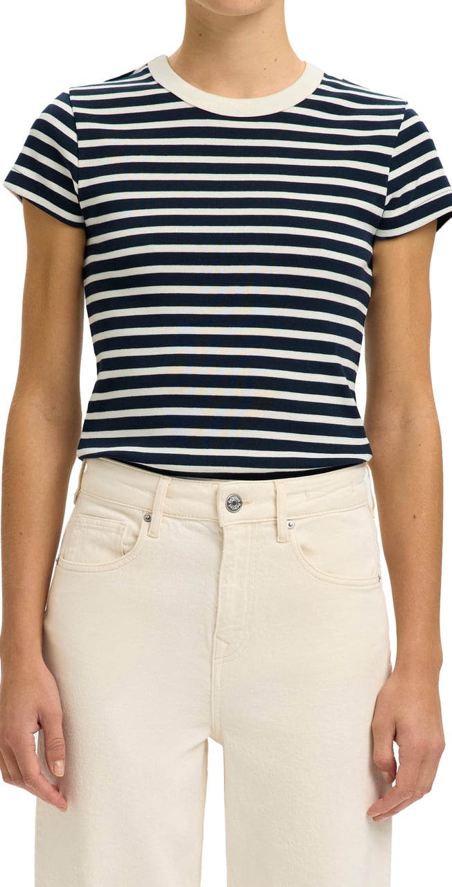 Selected Femme - SLFMILLY SS TEE - 16100789 - Dark Sapphire Blauw