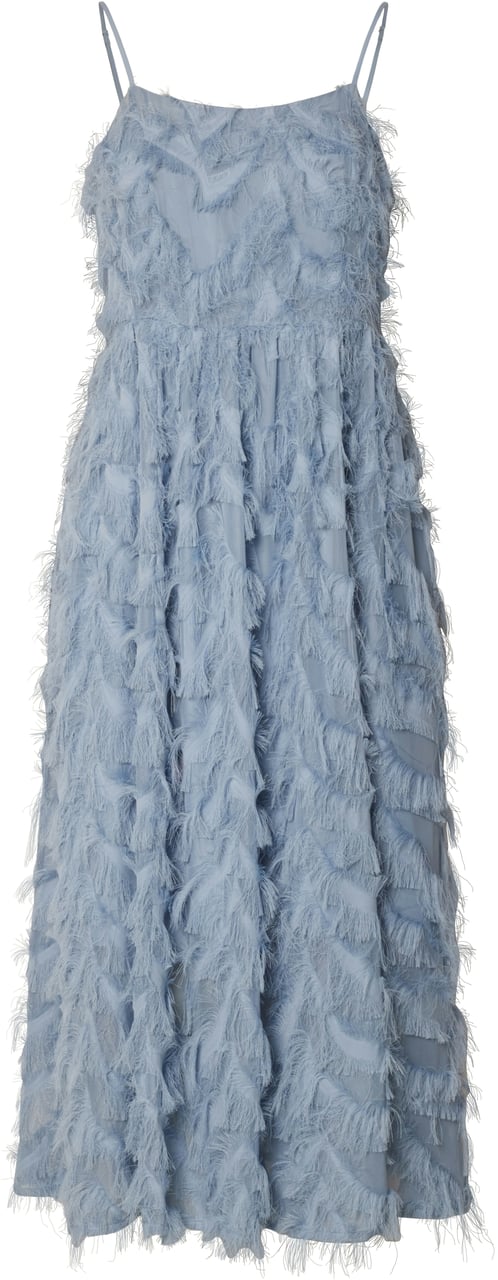 Selected Femme Selected Femme - SLFMYLINE REGULAR MIDI STRAP DRESS - 16100869 - Dusty Blue Blauw
