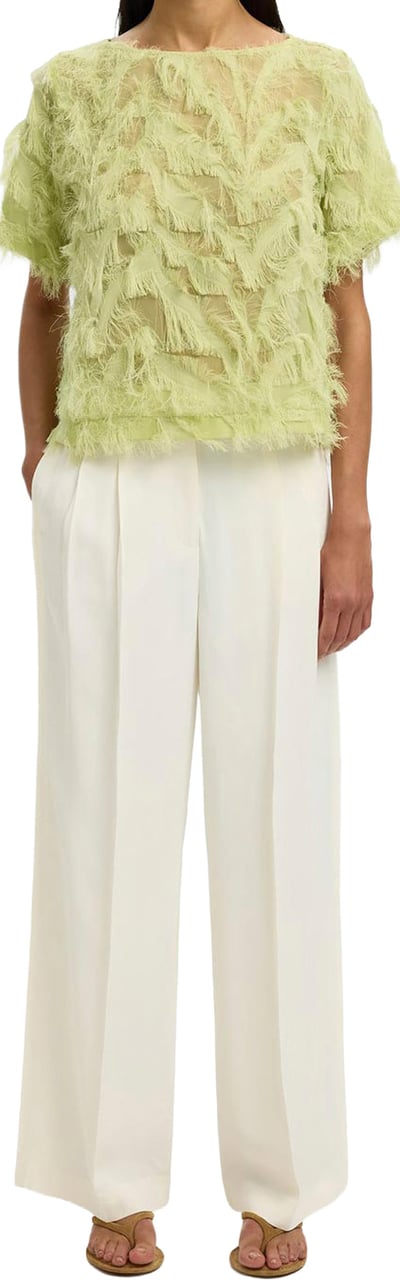 Selected Femme Selected Femme - SLFMYLINE SS BOAT NECK TOP B - 16101005 - Lint Groen