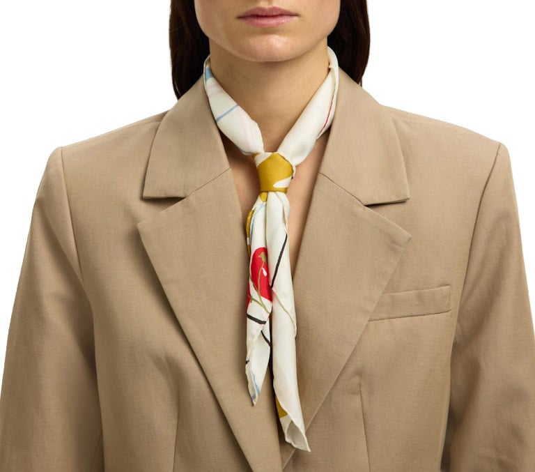 Selected Femme Selected Femme - SLFSARA AMOUR SCARF - 16101096 - Egret Wit