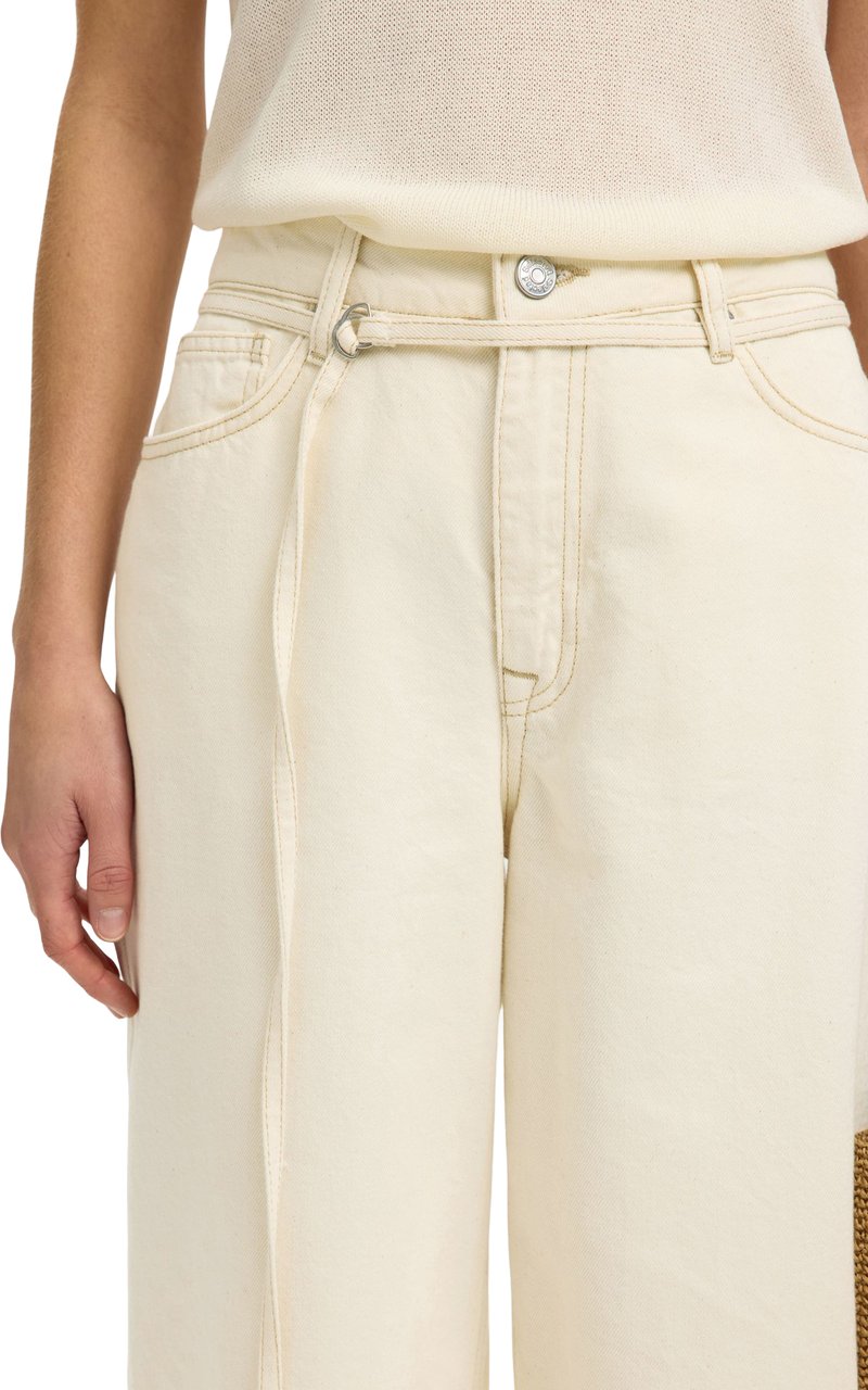 Selected Femme - SLFTENNA MW BERMUDA DENIM SHORTS - 16101366 - Egret Wit