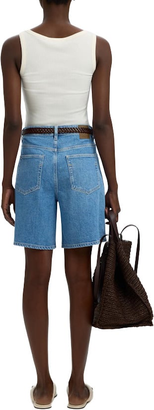 Selected Femme - SLFWIDE MERLE-KORI HW DENIM SHORTS - 16101431 - Light Blue Denim Blauw