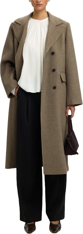 Selected Femme - SLWJONNA LS TOP - 16101819 - Egret Wit