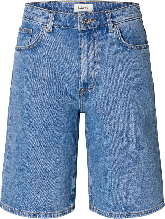 Selected Femme - SLFevelyn kori HW light blu denim shorts - 16102621 - Light Blue Denim Blauw