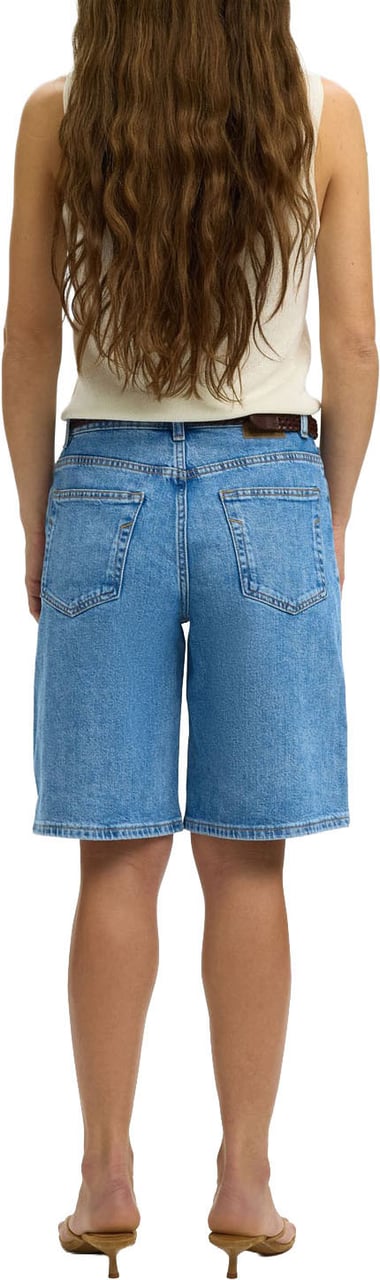 Selected Femme - SLFevelyn kori HW light blu denim shorts - 16102621 - Light Blue Denim Blauw