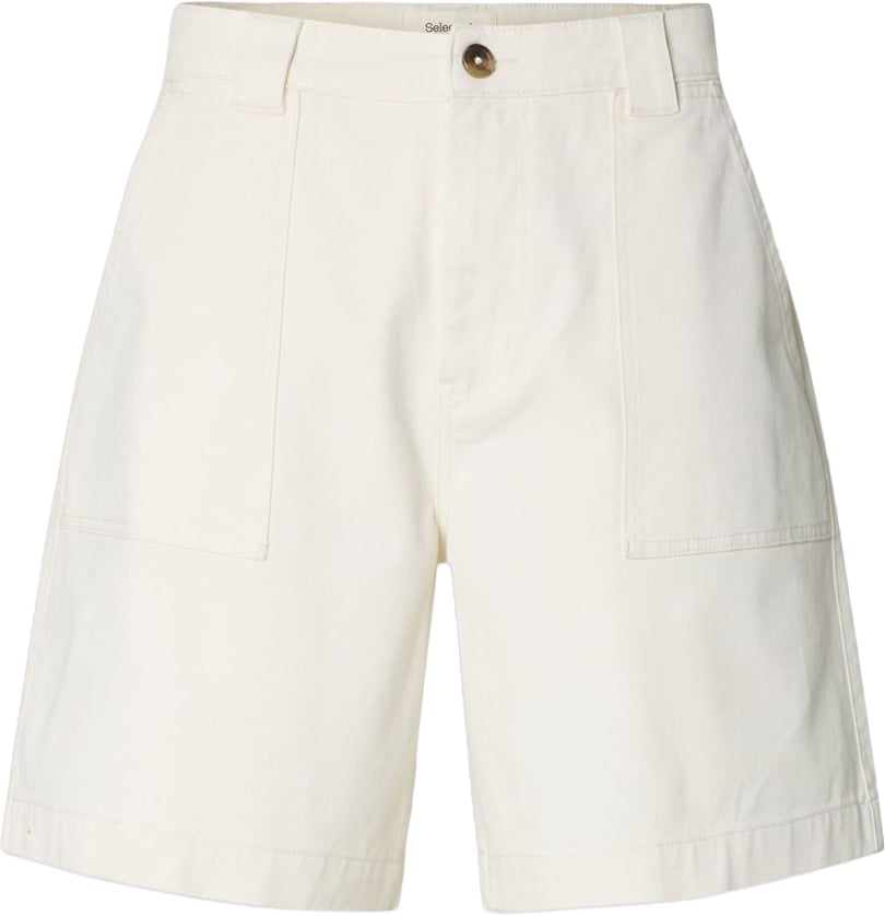 Selected Homme Short Loose Hotel Amour Egret Divers
