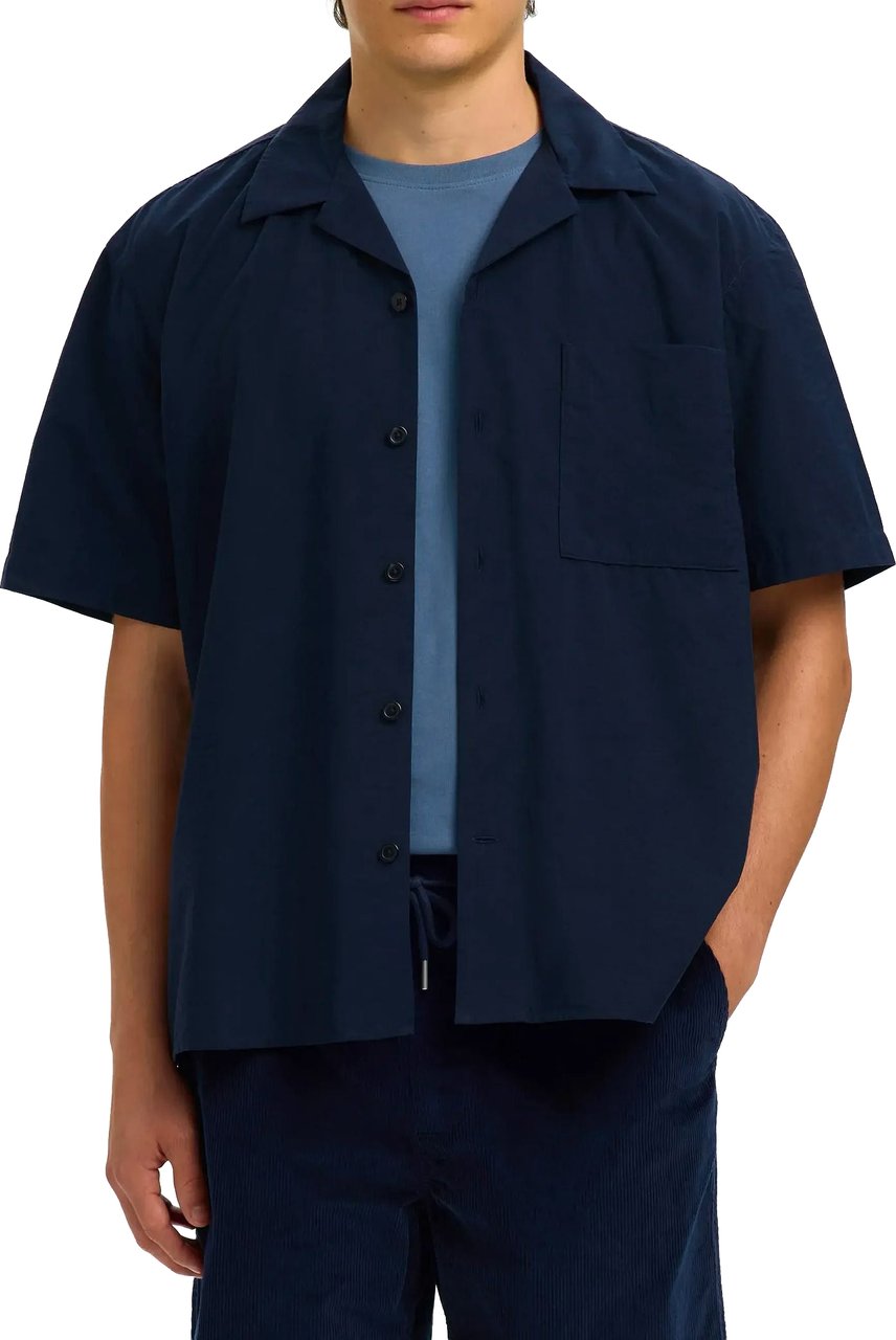 Selected Homme Camicia Otis Light Cotton Sky Captain Divers