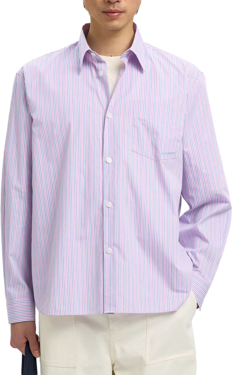 Selected Homme Camicia Relaxed Hotel Amour Fresh Pink Divers
