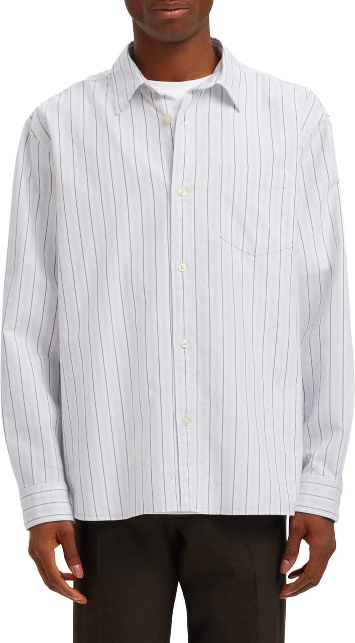 Selected Homme Camicia Oxford Sander Bianca Wit