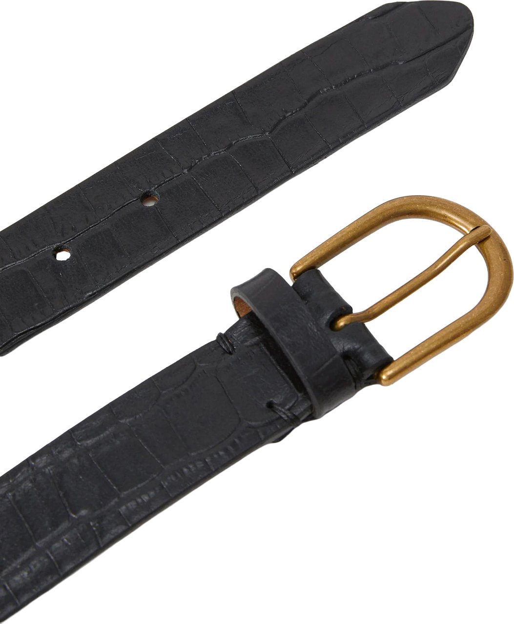 Selected Homme Cintura Calle Leather Nera Zwart
