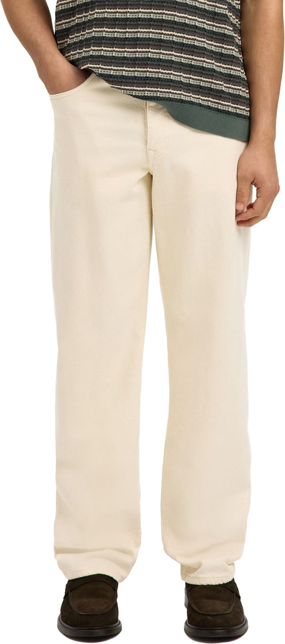 Selected Homme Jeans Loose Ben Summer Ecru Divers
