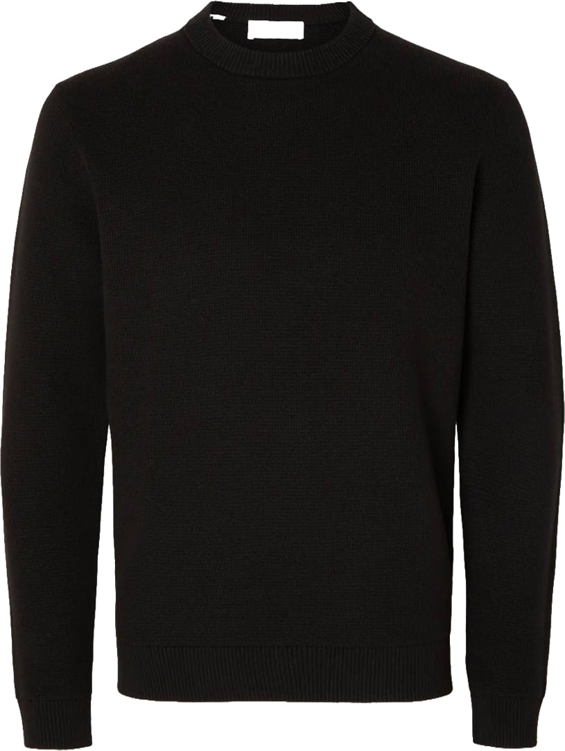 Selected Homme Maglia Crewneck Dane Nera Zwart