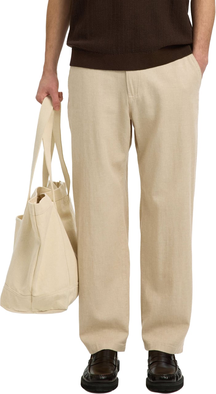 Selected Homme Pantalone Brody Loose Linen Incense Divers