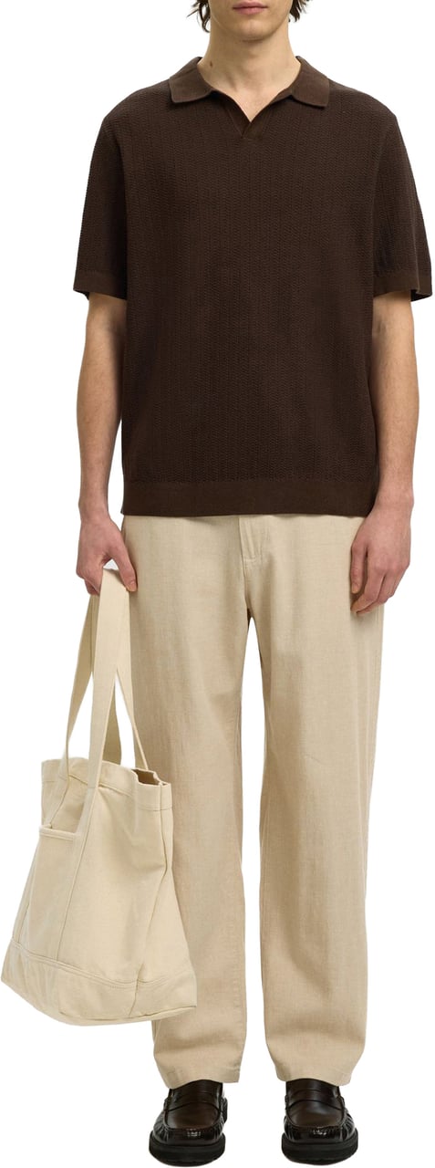 Selected Homme Pantalone Brody Loose Linen Incense Divers