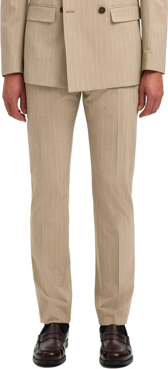 Selected Homme Pantalone Liam Slim Flex Pinstriped Sand Divers