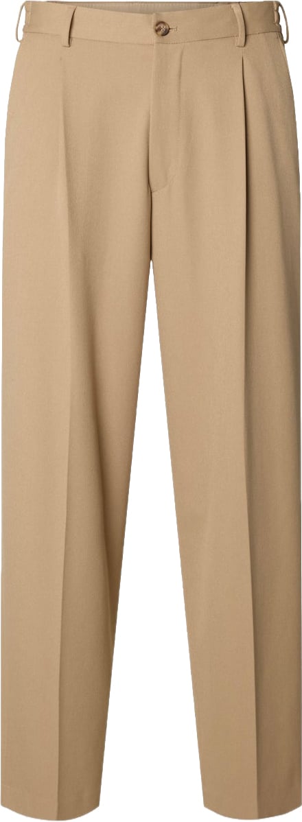 Selected Homme Pantalone Loose Finn Flex Greige Divers