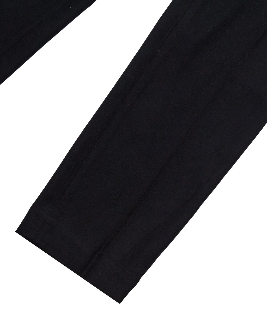Selected Homme Pantalone Straight Terry Wool Blend Nero Zwart
