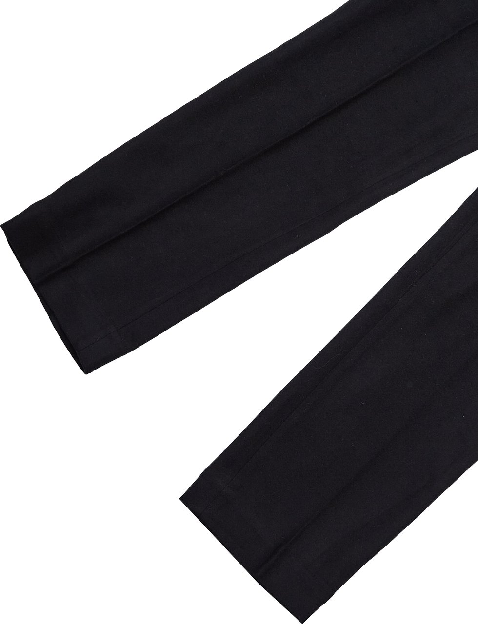 Selected Homme Pantalone Straight Terry Wool Blend Nero Zwart