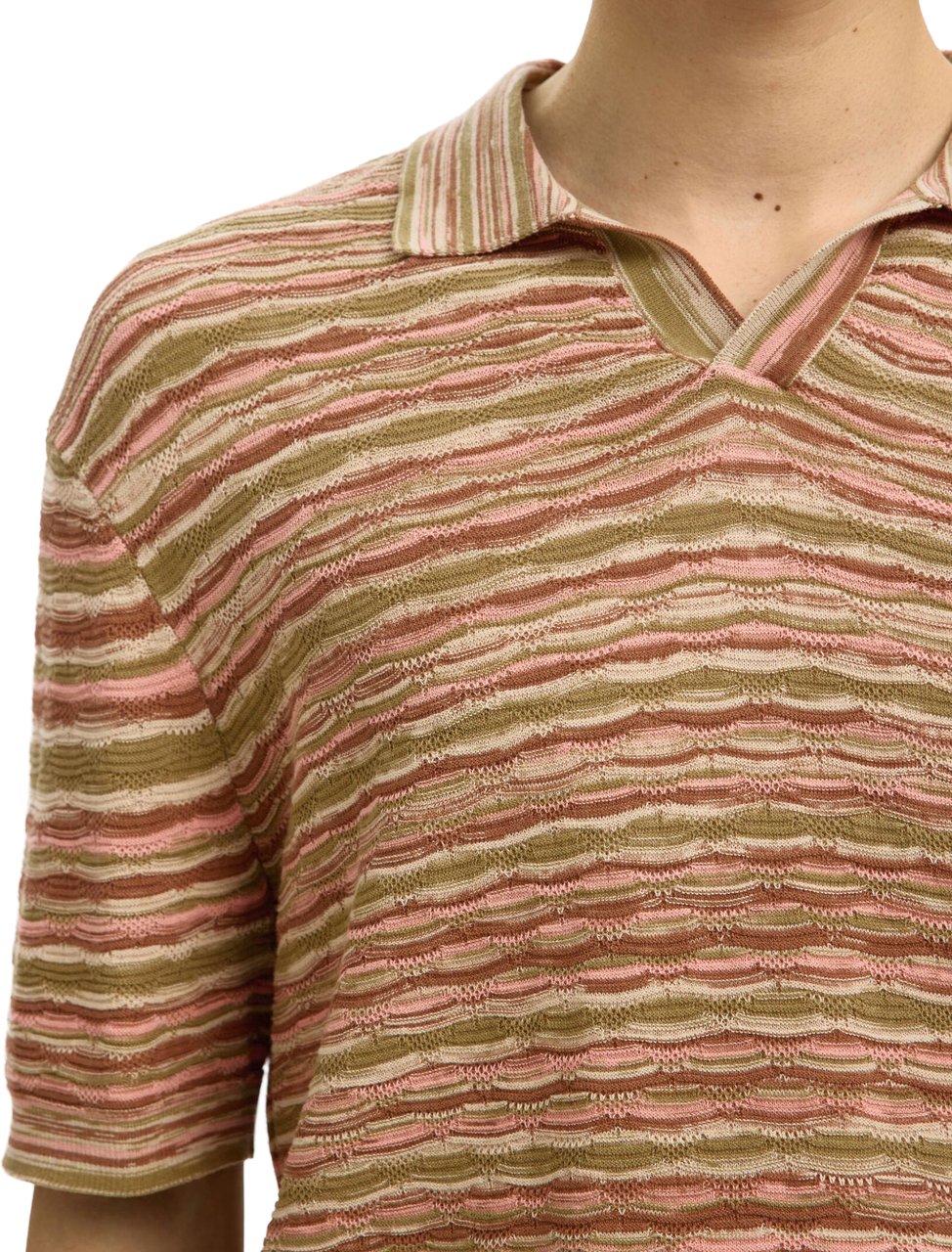 Selected Homme Polo Muse Structure Deep Lichen Green Divers