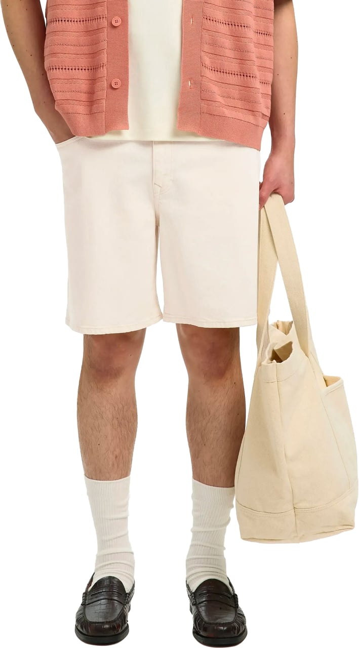 Selected Homme Shorts Loose Alex Denim Ecru Divers