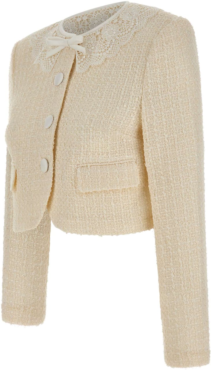 Self-Portrait Jackets White Wit