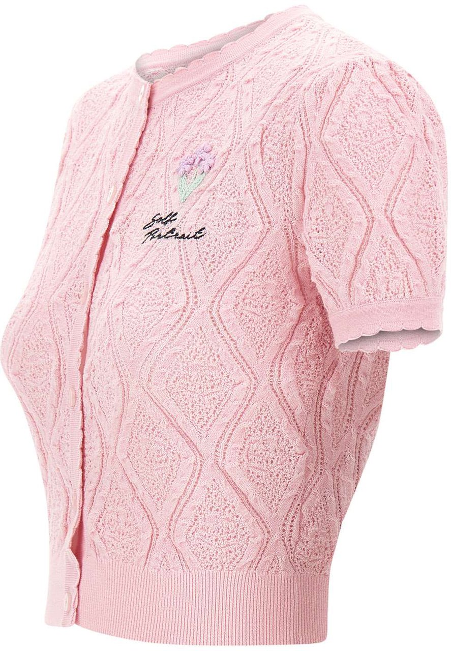 Self-Portrait Top Pink Roze