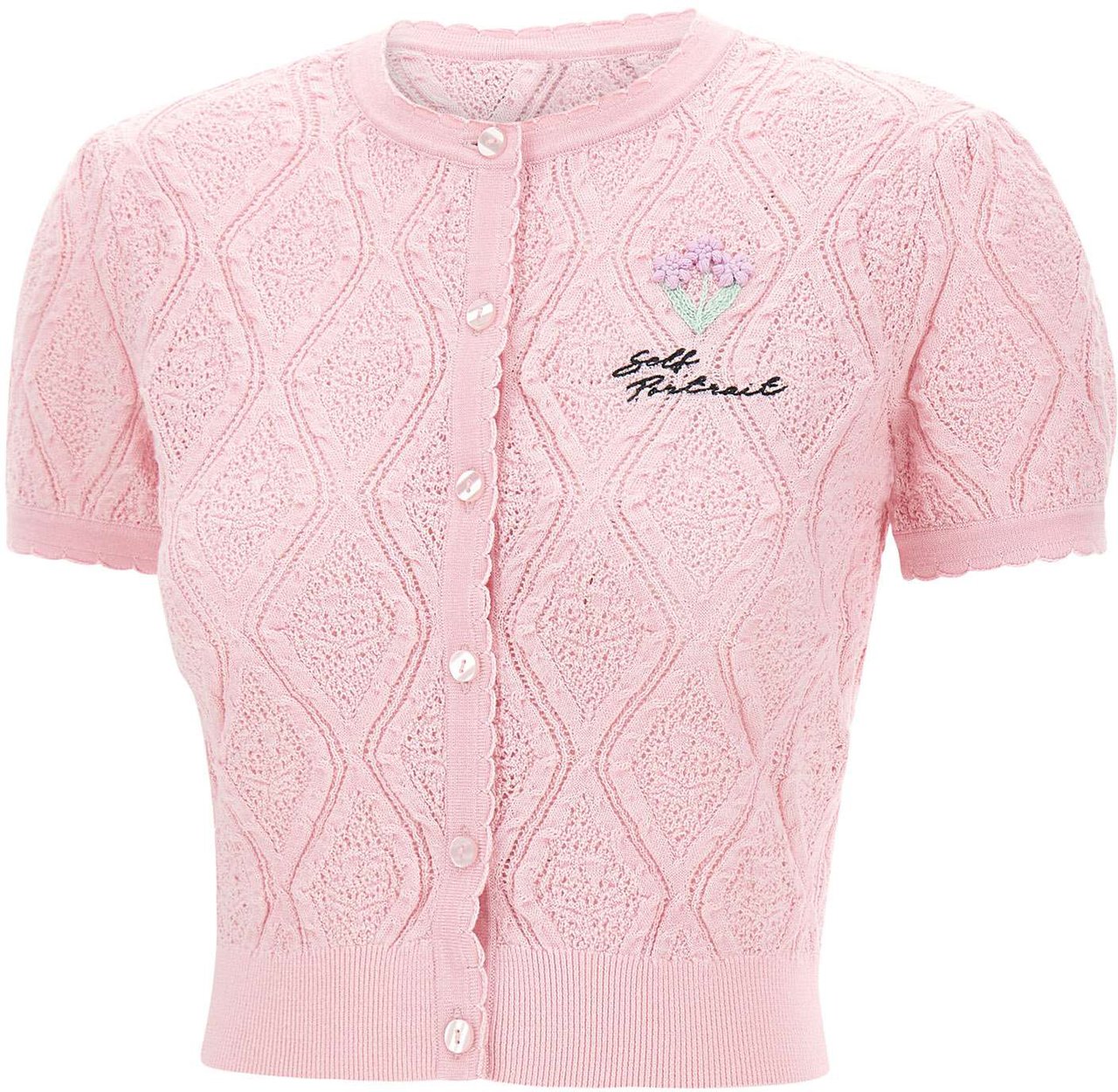 Self-Portrait Top Pink Roze