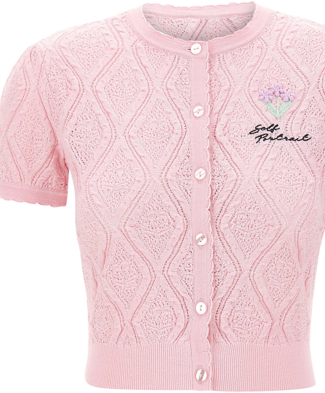 Self-Portrait Top Pink Roze