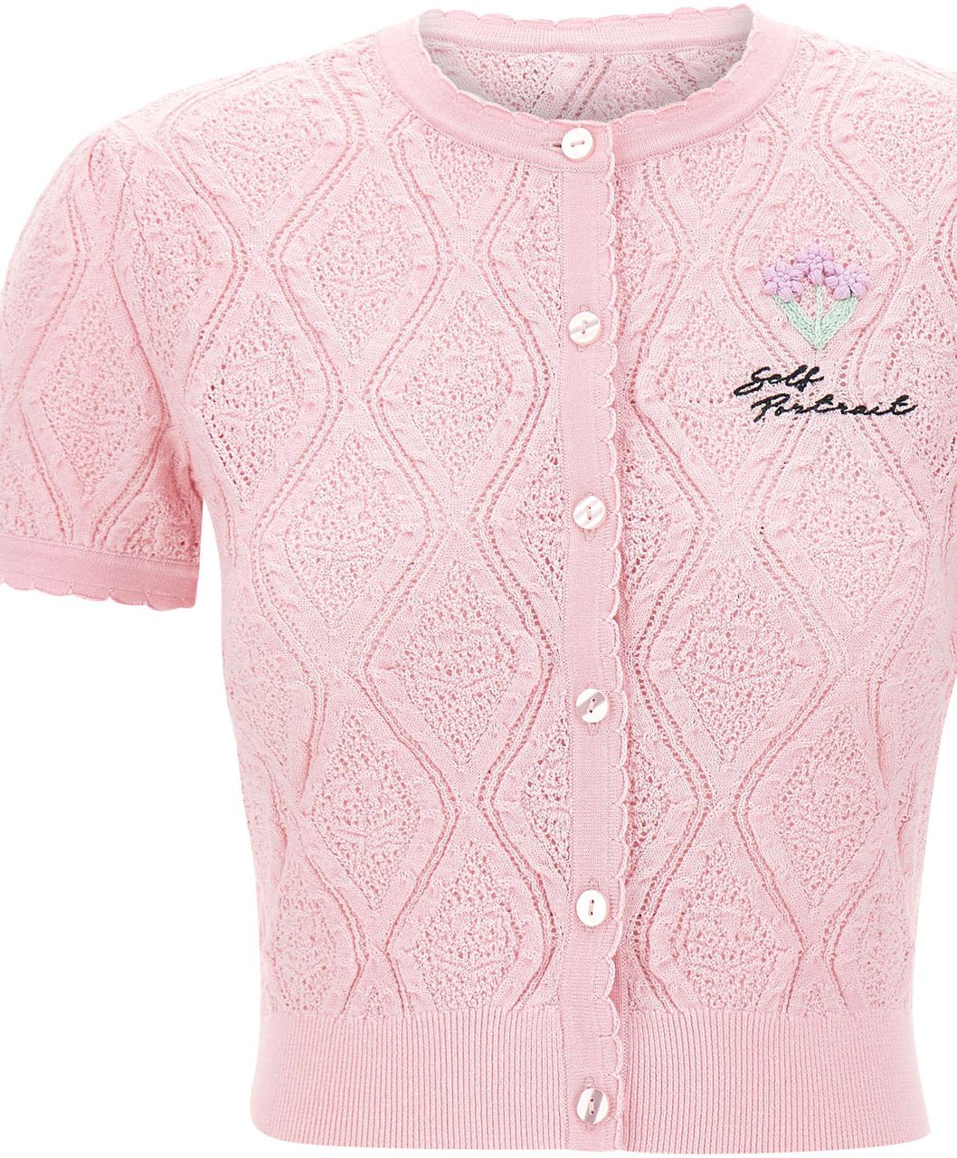 Self-Portrait Top Pink Roze