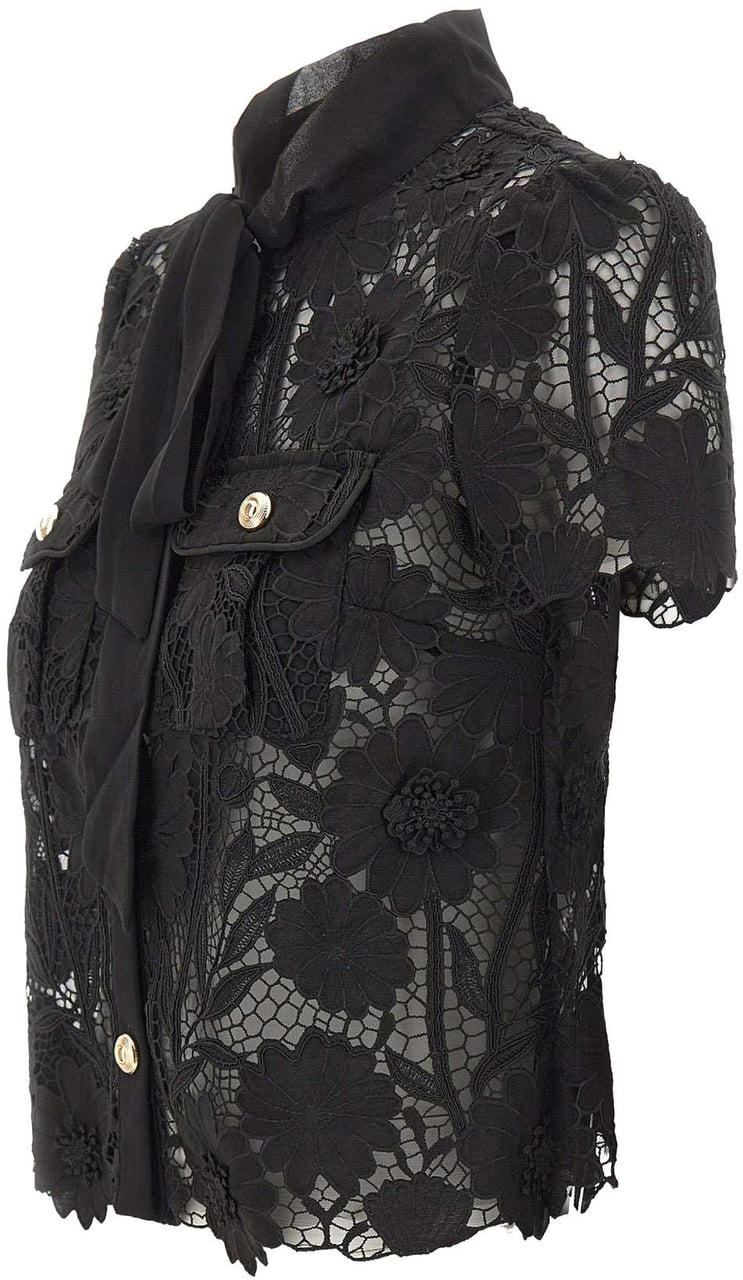 Self-Portrait Shirts Black Zwart