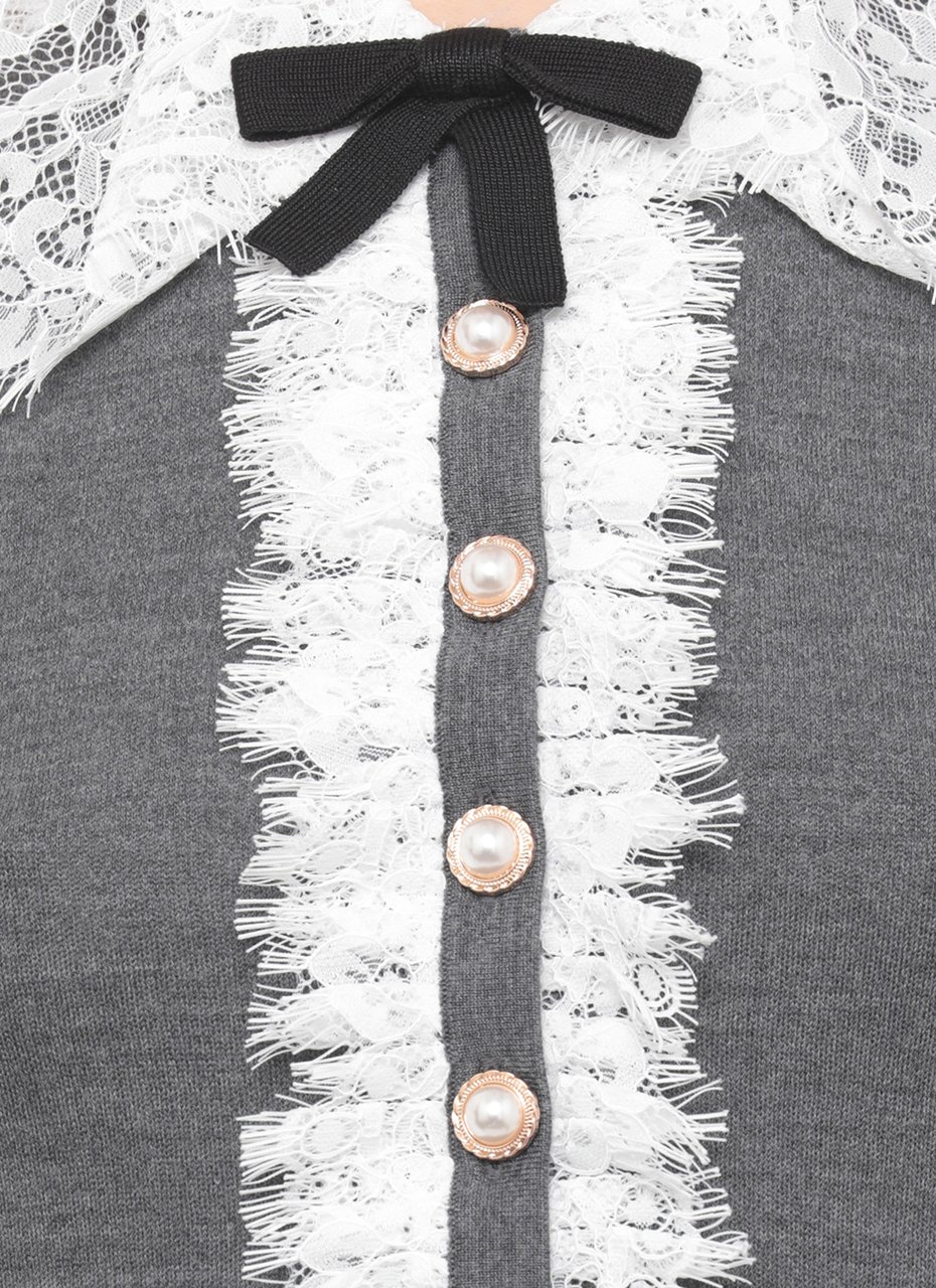 Self-Portrait Sweaters Grey Grijs