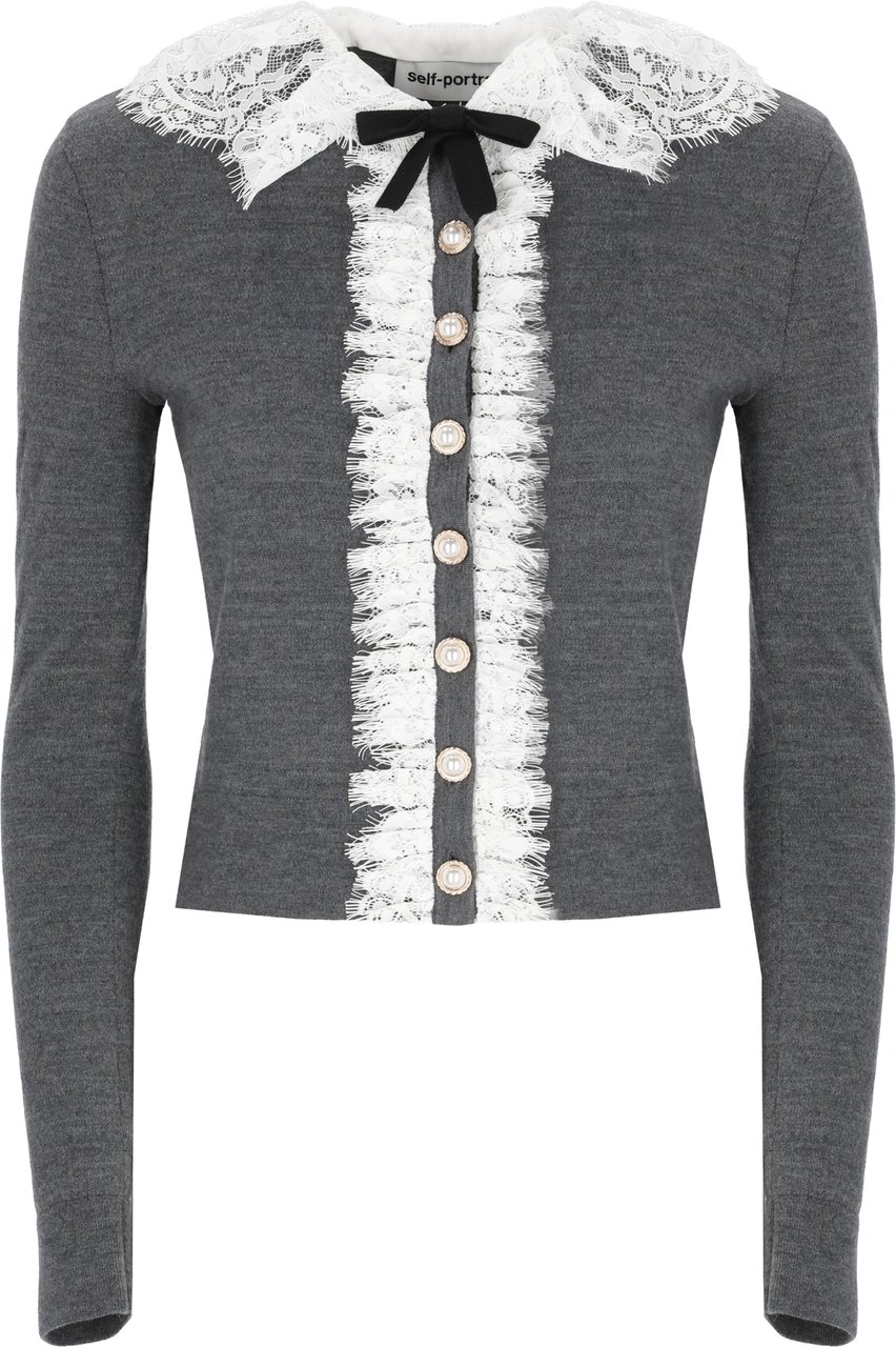 Self-Portrait Sweaters Grey Grijs