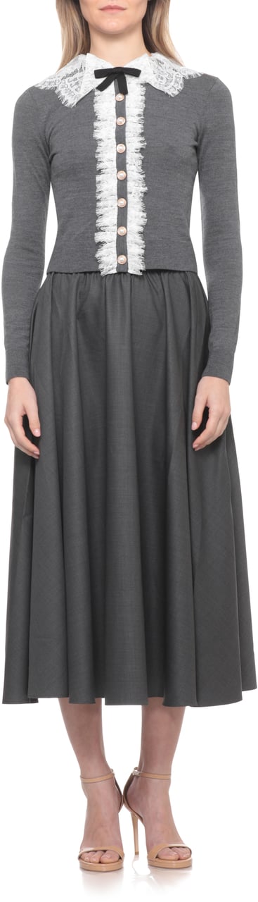 Self-Portrait Sweaters Grey Grijs