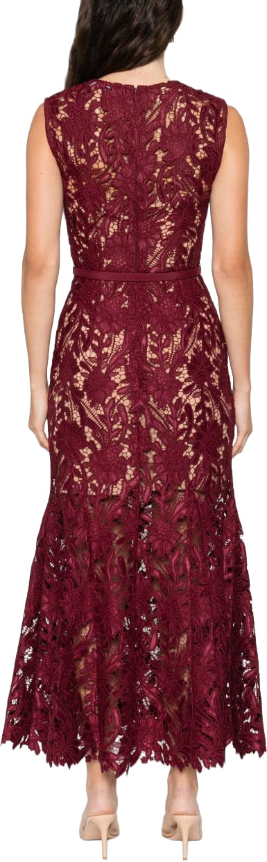 Self-Portrait Dresses Bordeaux Maroon