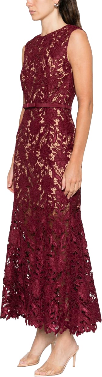 Self-Portrait Dresses Bordeaux Maroon