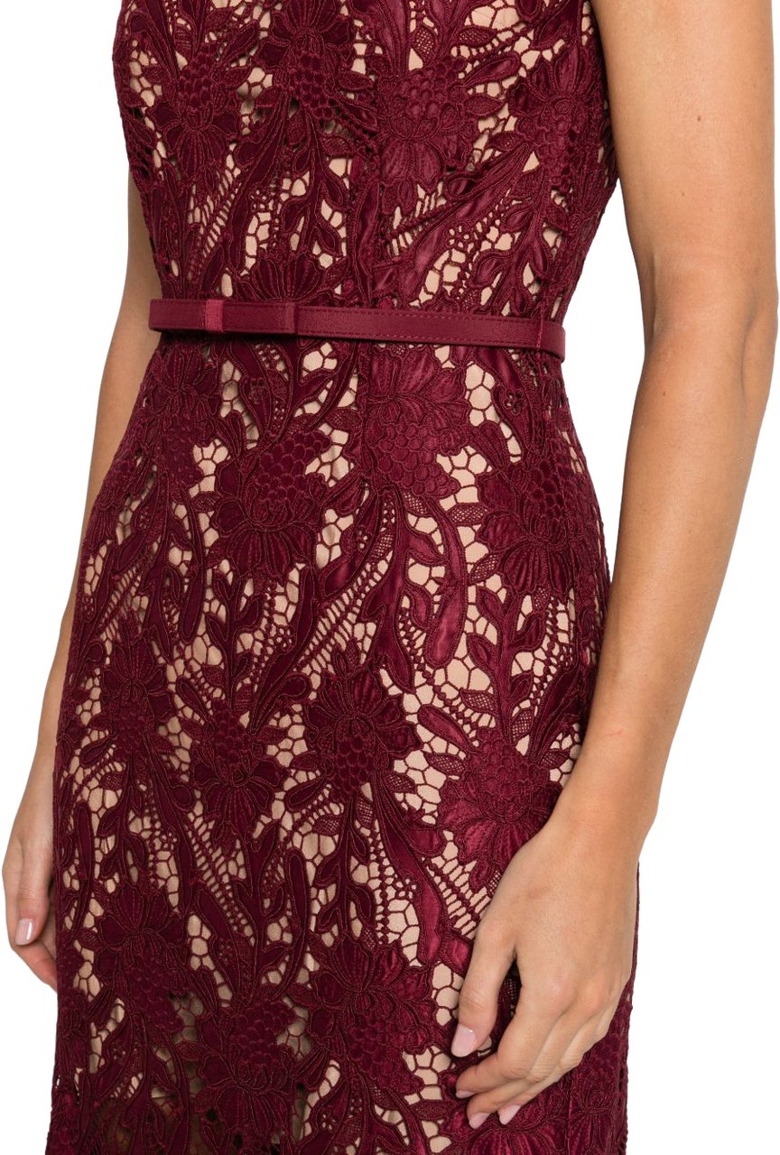Self-Portrait Dresses Bordeaux Maroon
