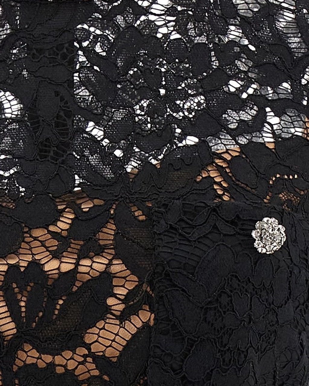 Self-Portrait Black Lace Dress Zwart