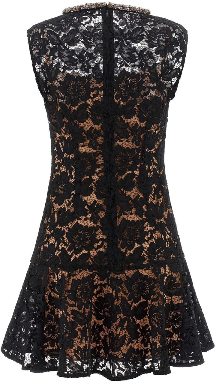 Self-Portrait Black Lace Dress Zwart