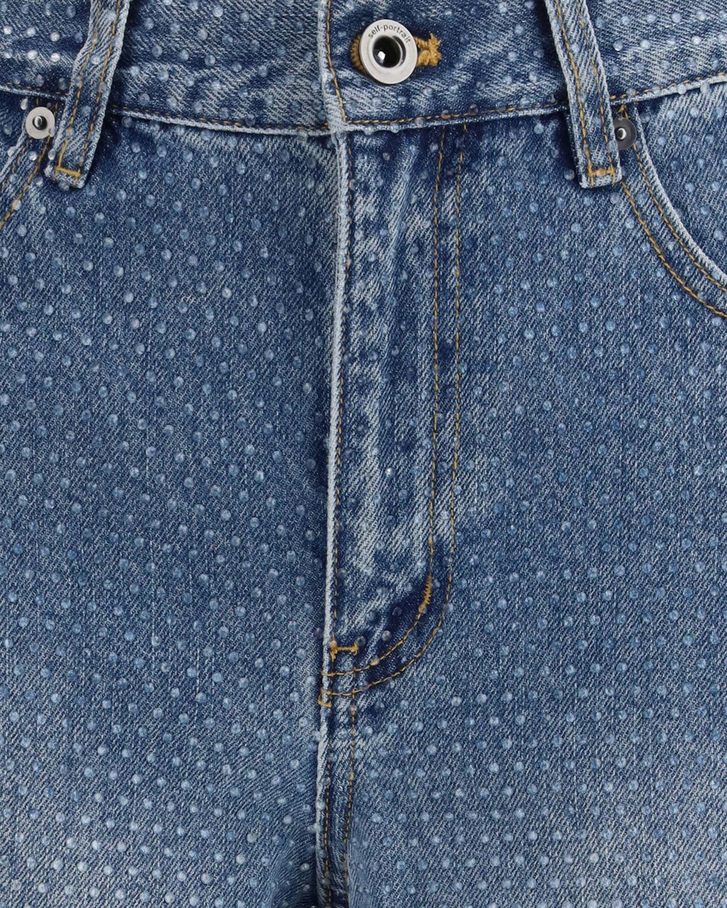 Self-Portrait Jeans Blue Blauw